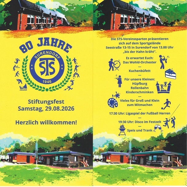 Stiftungsfest zum 80-jährigen Jubiläum der STS Surendorf