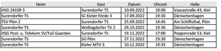 Aktueller Spielplan unserer Handballer